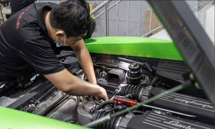 Porsche servicing Singapore